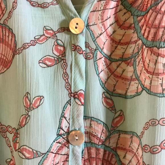 Roz & Ali Tie Front Blouse with Camisole - Picture 6 of 8